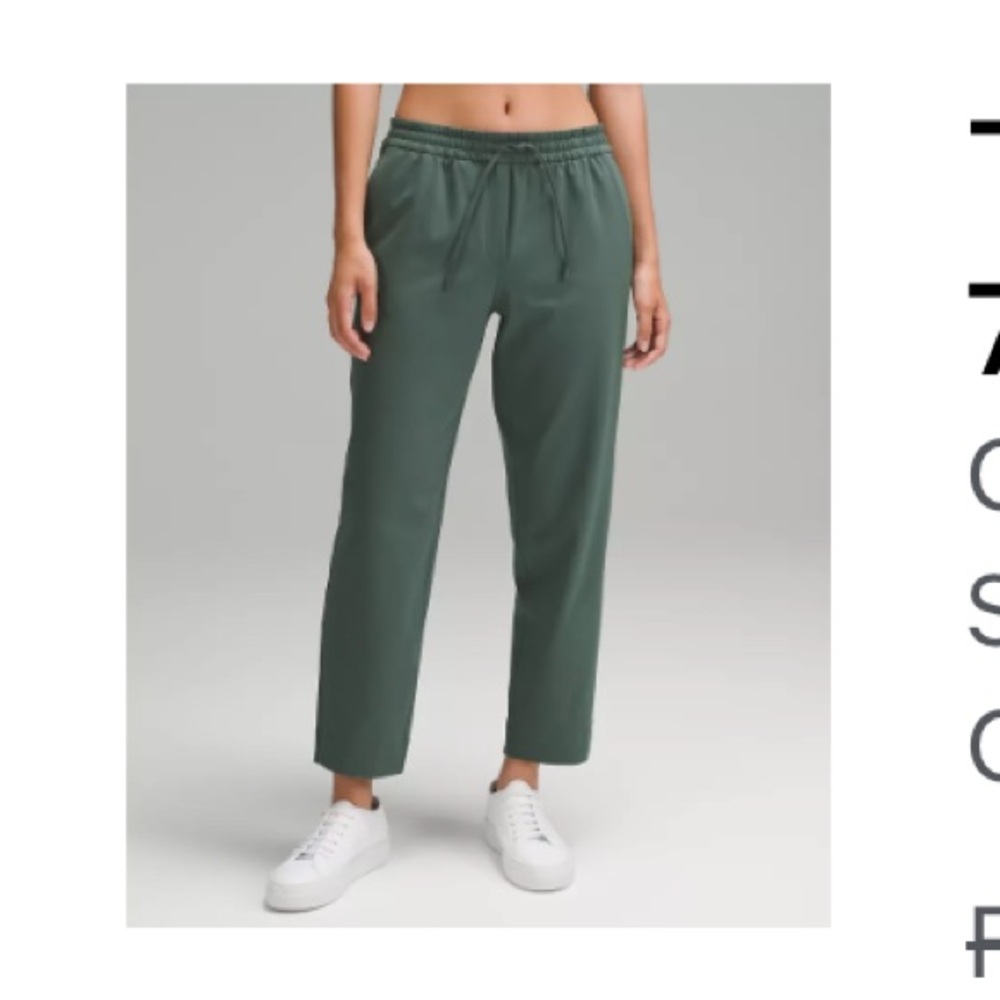 Lululemon luxtreme tapered drawstring midrise 7/8 pant